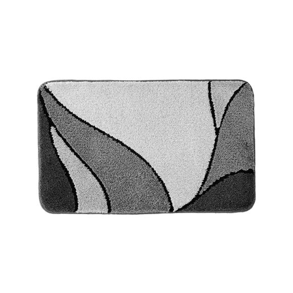 Tapis de bain motif végétal (gris) Tapis de bain motif végétal (gris)